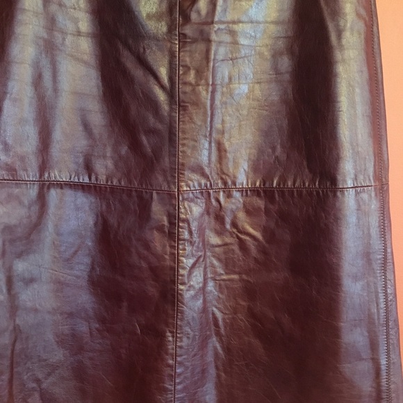 GAP Leather high waist midi pencil skirt size 14 - Picture 2 of 8